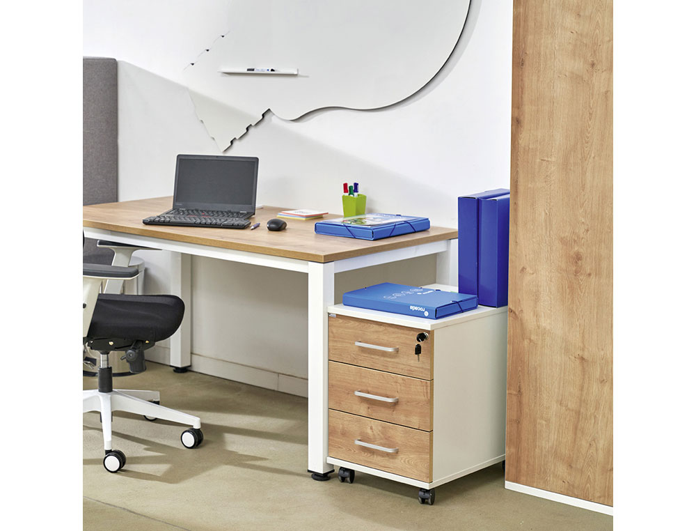 MESA DE OFICINA ROCADA EXECUTIVE 2005AD01 GRIS/HAYA 200X100 CM