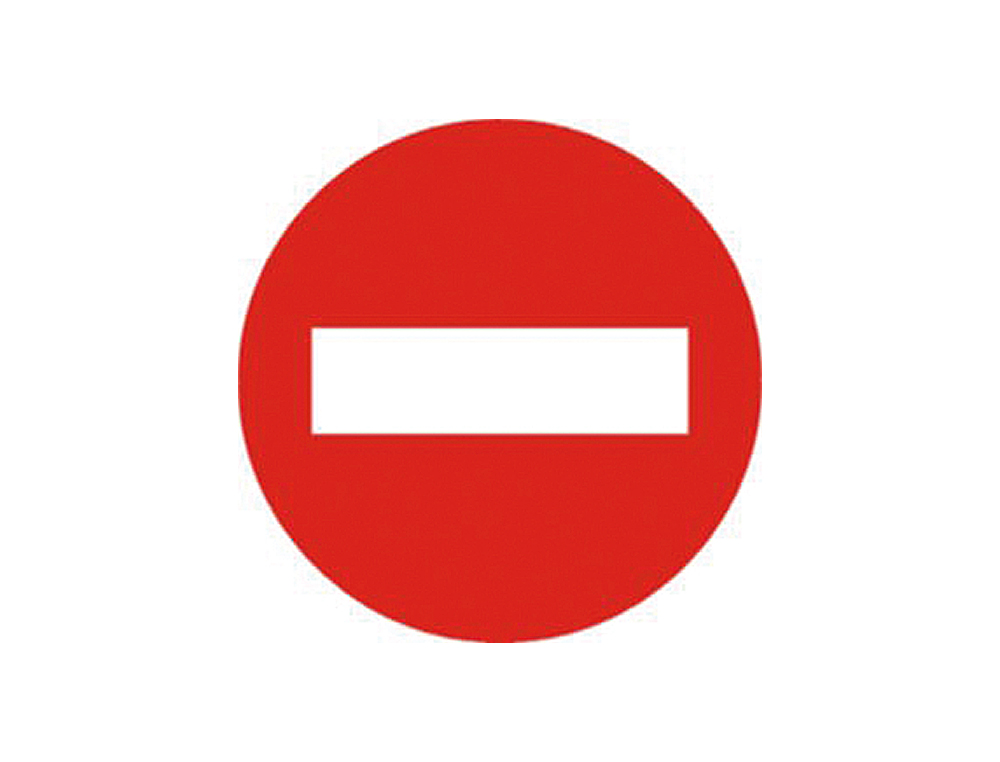 PICTOGRAMA SYSSA SEAL VIAL ENTRADA PROHIBIDA EN ACERO GALVANIZADO 500 MM
