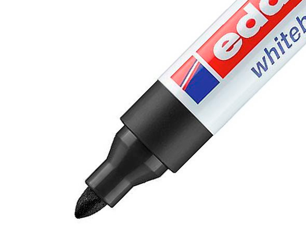 ROTULADOR EDDING PARA PIZARRA BLANCA 660 COLOR NEGRO PUNTA REDONDA 1,5-3 MM RECARGABLE
