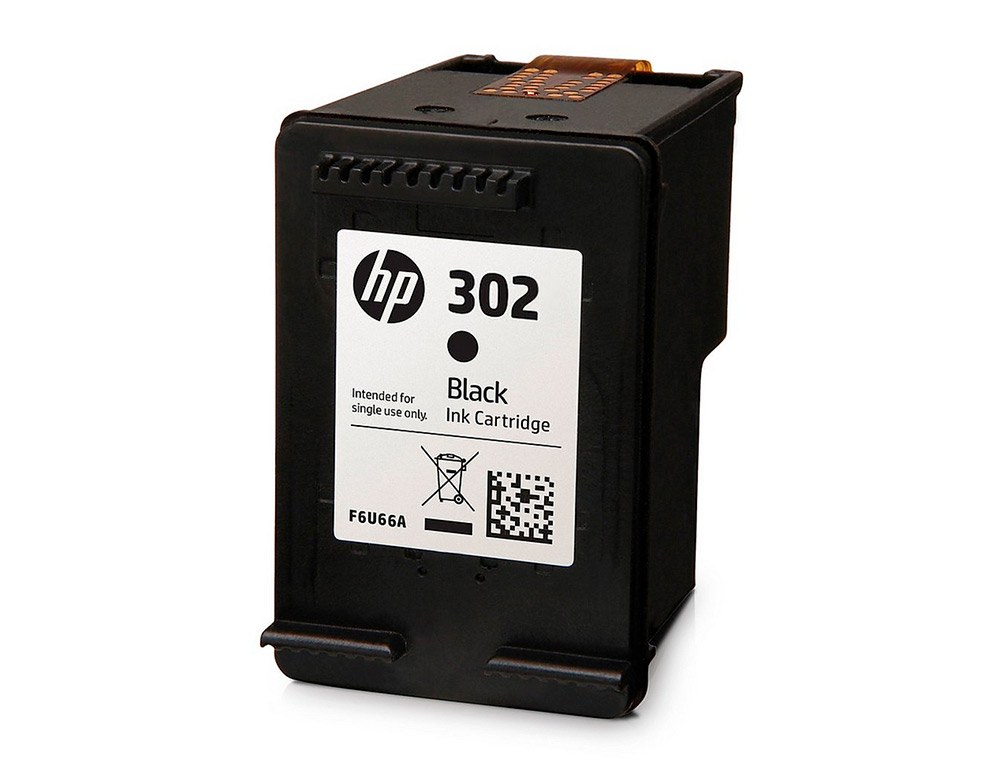 INK-JET HP 302 DESKJET 1110 / 2130 / 3630 OFFICEJET 3830 / 4650 ENVY 4520 NEGRO 190 PAG