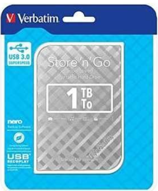 DISCO DURO VERBATIM 1TB GRIS