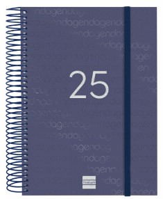 AGENDA FINOCAM YEAR ESPIRAL E10-155X212MM 1DP AZUL 2025