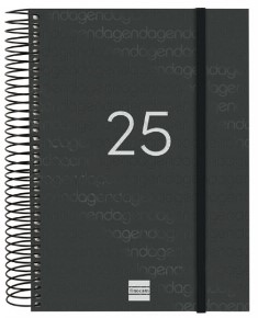AGENDA FINOCAM YEAR ESPIRAL E10-155X212MM 1DP NEGRO 2025