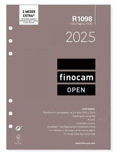 RECAMBIO FINOCAM ANUAL OPEN R1098 1000-155X215MM 1DP 2025