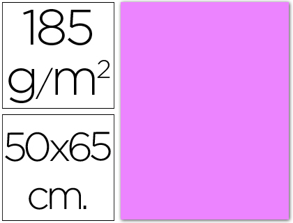 CARTULINA GUARRO LILA 50X65 CM 185 GR
