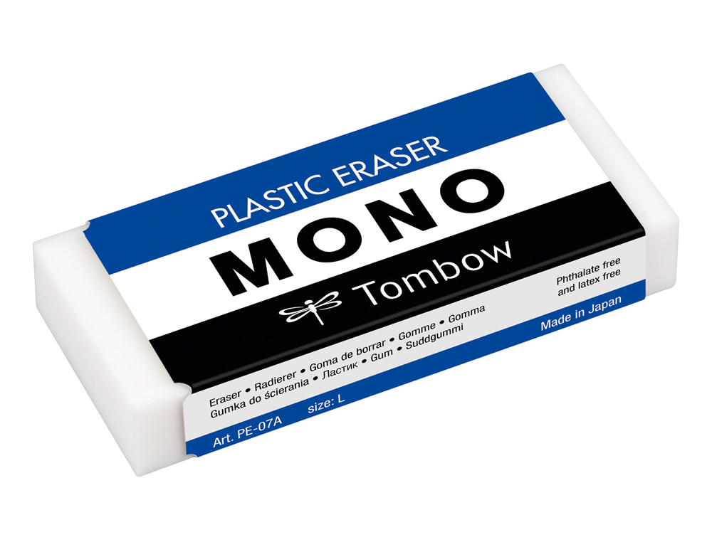 GOMA DE BORRAR TOMBOW PVC MONO TAMAO L