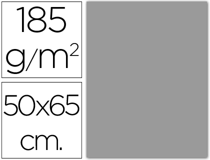 CARTULINA GUARRO GRIS PERLA 50X65 CM 185 GR