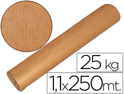 PAPEL KRAFT MARRON BOBINA 1,10 MT X 250 MT ESPECIAL PARA EMBALAJE