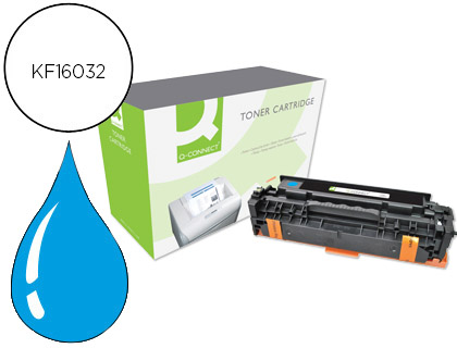 TONER Q-CONNECT COMPATIBLE HP CE411A COLOR LASERJET M351A / 451DN / 451DW / 451NW / 375NW / 475DN / 475DW CIAN 2.600 PAG