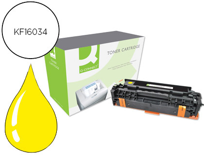 TONER Q-CONNECT COMPATIBLE HP CE412A COLOR LASERJET M351A / 451DN / 451NW / 375NW / 475DN AMARILLO 2.600 PAG