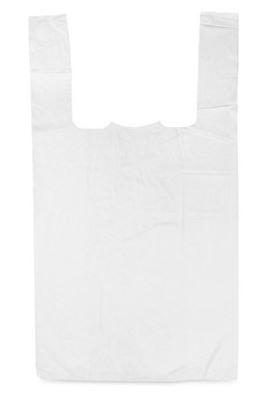 Bolsa Camiseta Plstica Blanca (35 x 50cm) Paquete 100 unidades