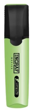 MARCADOR FLUORESCENTE INGRAF OFFICE LONG-LIFE PACK VERDE