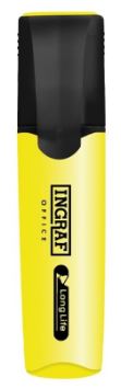 MARCADOR FLUORESCENTE INGRAF OFFICE LONG-LIFE AMARILLO 
