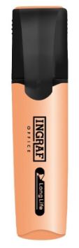 MARCADOR FLUORESCENTE INGRAF OFFICE LONG-LIFE NARANJA